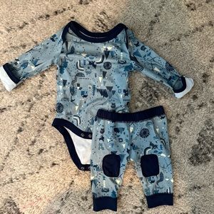 Patagonia Capilene Midweight Base Layer Set in blue